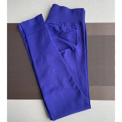 TKITK Leggings Women Seamless Sports Yoga Pants Low Ribbed Band Gym clothes Fitness Workout wear Scrunch Bum Tights