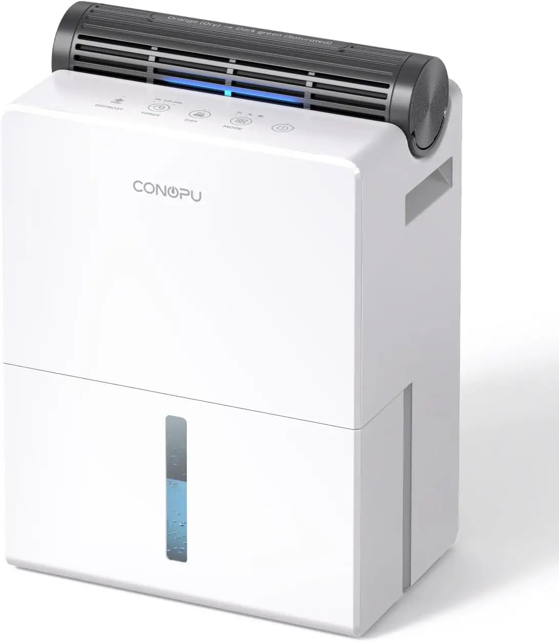 Dehumidifier for Bedroom 2000 ml, Double Hold Design, Drying Mode, Sleep Mode 30 dB, Automatic Defrost Function 24h Timer.