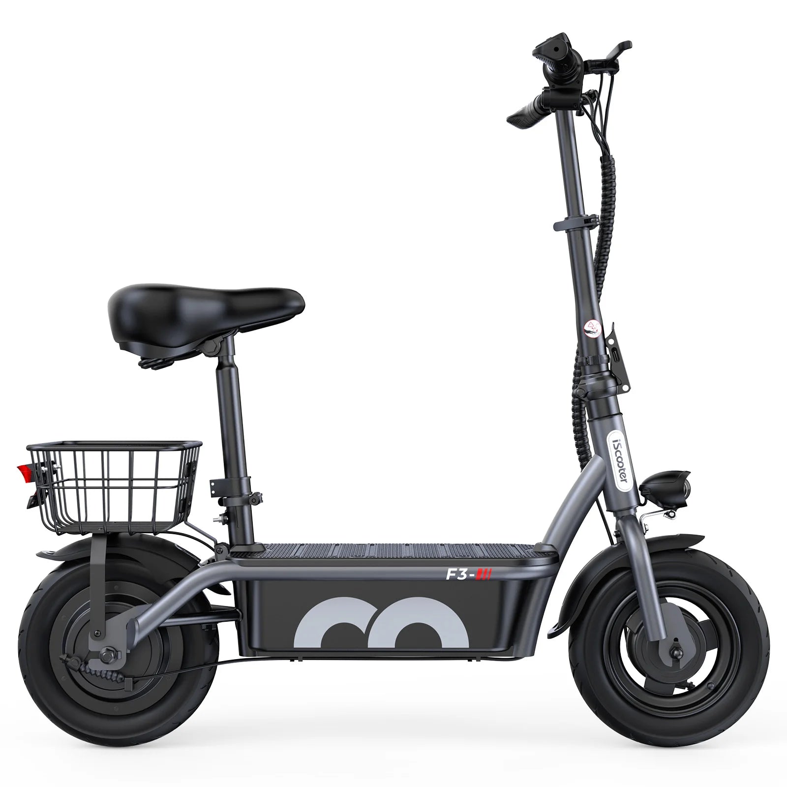 ISCOOTER F3 Adult Electric Scooter 1000W motor E-Scooter 48V13AH 10" Inflatable road Tires Foldable EScooter.