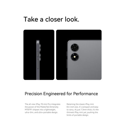 ALLDOCUBE iPlay70 mini Pro Tablet 8.4" 90Hz Display MT8791 16GB（8GB+8GB Virtual）RAM 256GB ROM 4G LTE 6050mAh Android15.