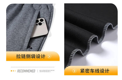 Plus Size 6XL 7XL Men's Sportswear Casual Cotton Tracksuits Men Sets Outwear Jacket+Sweatpant Joggers Running Winter Sports Suit.