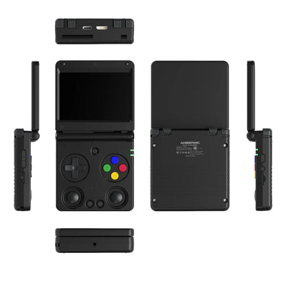 ANBERNIC RG34XXSP Flip Handheld Console 3.4'' IPS Screen Linux 64-bit 64G 5000+ Games Supports 5G WIFI HD-MI TV Output Streaming.
