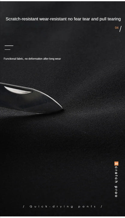 Ice Silk Men's Summer Pants Elastic Waist Straight Leg Trouser Male Quick Dry Big Size Large Plus Stretch 6XL 7XL Work Outdoor.