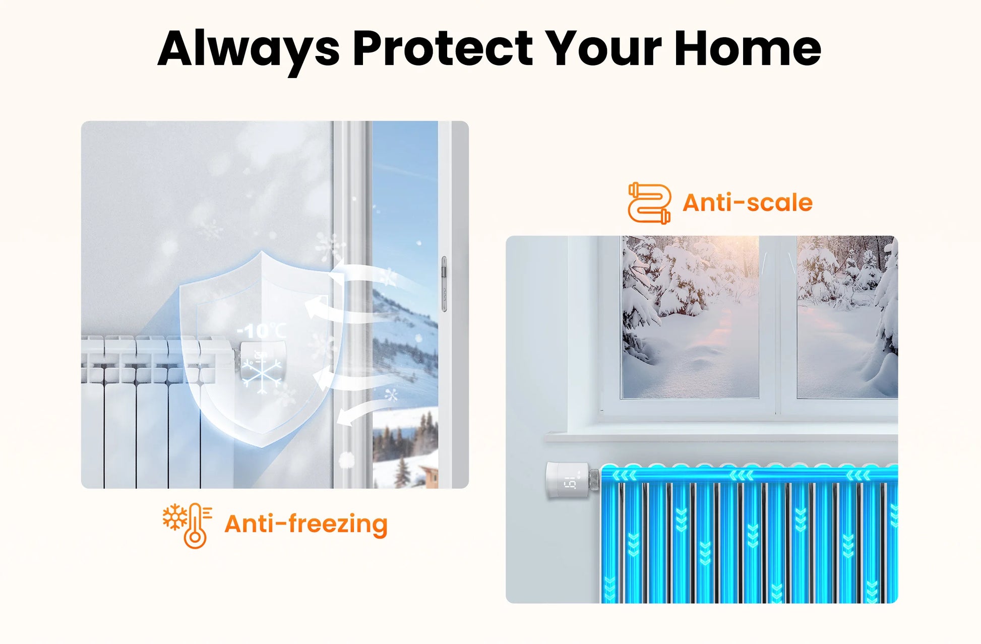 GIRIER Tuya Smart Radiator Thermostat, ZigBee Thermostatic Radiator Valve, Mini TRV for Heating, Works with Alexa Google Home.