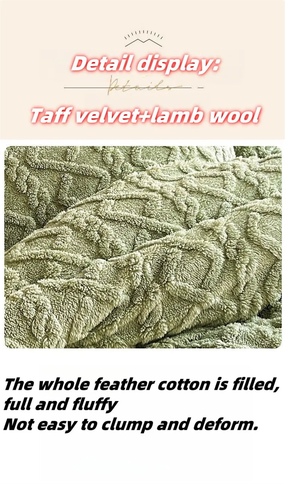 New Super Thick Winter Warm Blanket for Bed Artificial Lamb Cashmere Weighted Blankets Soft Comfortable Warmth Quilt Comforter.