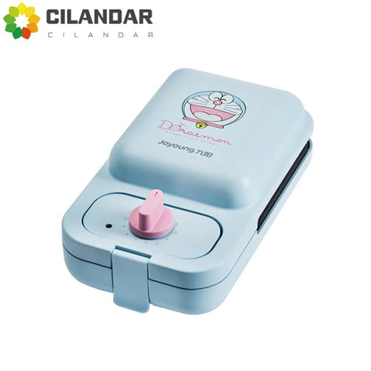 Cartoon Sandwich Machine Home Breakfast Waffle Maker Bread Machine Line Jiuyang Theme  Yellow Blue Timing Fried Eggs.