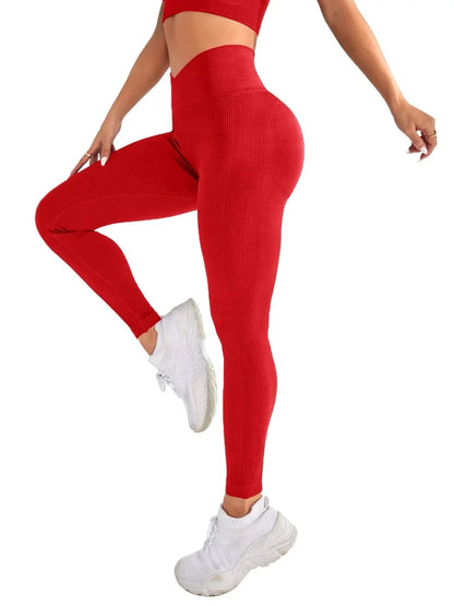 Frauen Sport Leggings V-taille Elastische Pfirsich Gesäß Fitness Hosen Mit Erhöhte Hüften Und Hohe Taille Nahtlose Yoga Hosen Engen.