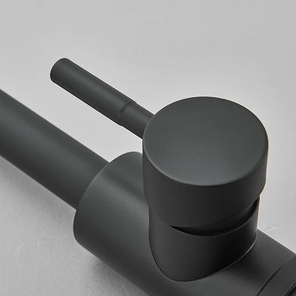 Matte Kitchen Faucet Deck Sinks Faucet High Arch 360 Degree Swivel Cold Hot Mixer Water Tap