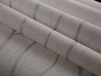 53 cm europäischer moderner Schlafzimmer-Hintergrund, 3D-Vlies, feuchtigkeitsbeständige Tapete, Kurvenstreifen, verdickte Wandaufkleber