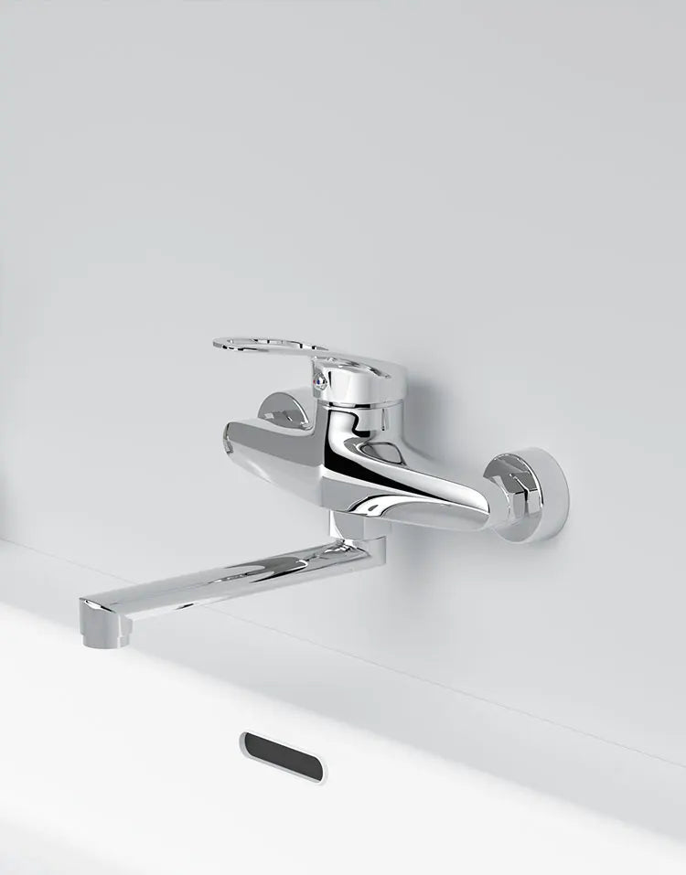 Kitchen Faucet Mixers Wall Mounted Single Handle Mixer Tap Sink Faucet Rotation Hot Cold Water Mixer Mop Pool Tap Basin Faucet