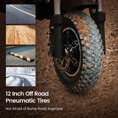 iScooter IX8 Foldable Electric Kick Scooter for Adults 60 km/h Speed 2400W Power 48V Voltage 20Ah Battery.