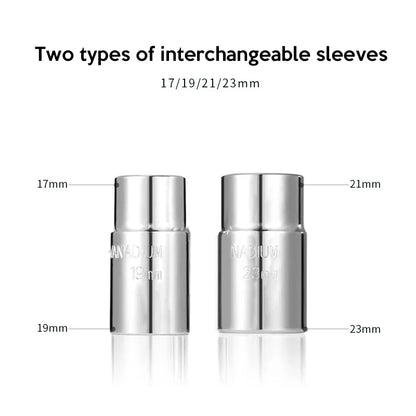 Teleskop-Radschlüssel, Schraubenschlüssel, Radschlüssel mit Steckschlüssel, Autoreparaturwerkzeuge, 17/19, 21/23 mm