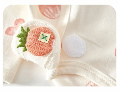 Ircomll 2-teiliger Frühlings- und Herbst-Body für Neugeborene, Baumwolle, langärmelig, Kleidung, Säuglingskleidung, Pyjama, Overalls für Mädchen und Jungen, 0–6 Monate.