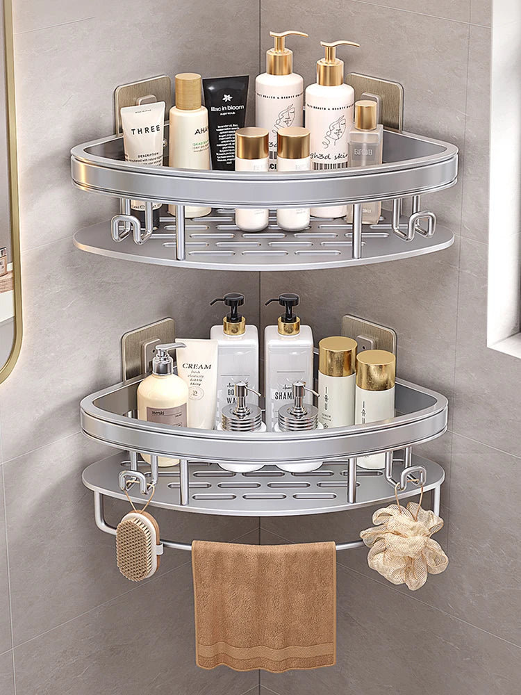 Yun jie ya Free Punch Bad Lager regal Kleiderbügel WC Eck regal Veranstalter Wand Dusch regal Wohn accessoires