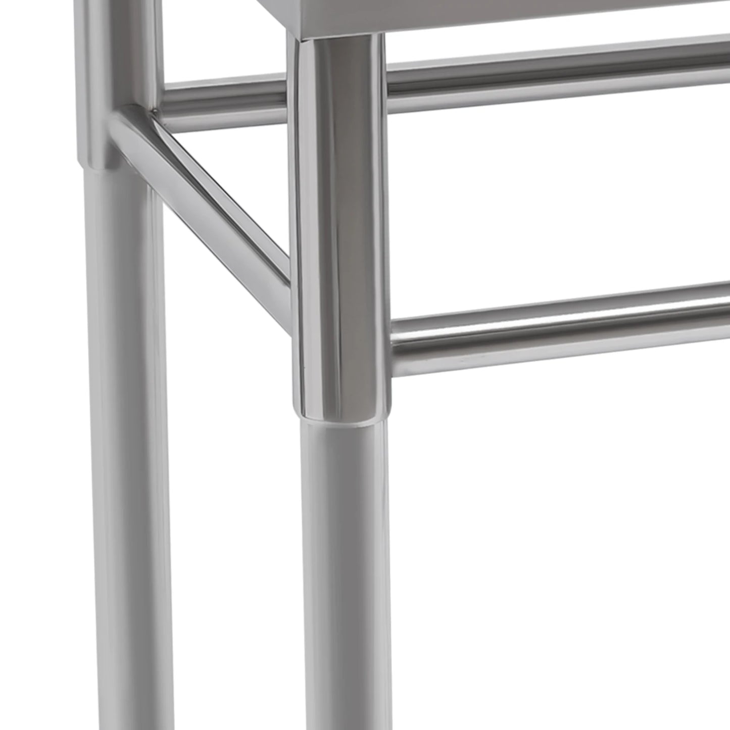 Küchenspüle mit 201 Stauraum, Edelstahlspüle mit Waschbecken, 100 x 60 x 93 cm, freistehendes kommerzielles Küchenspüle aus Edelstahl