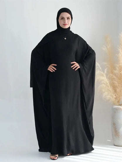 Ramadan Eid Baumwolle Leinen Khimar Abaya Set Dubai Muslim Sets Hijab Kleid Kaftan Abayas Kaftan Marocain Femme Vestidos Para Mujer.