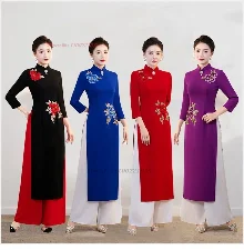 2025 woman aodai vietnam traditional chiffon ao dai dress vietnam robe and pants vietnam traditional clothing improved cheongsam.