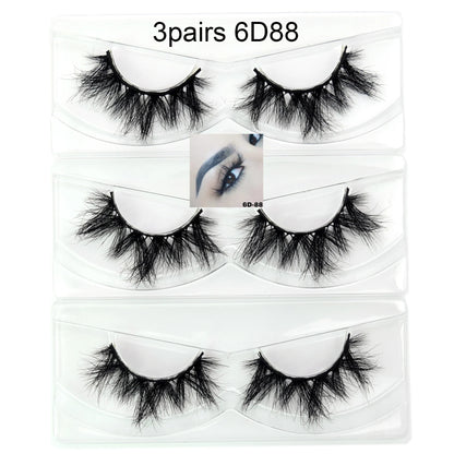 Visofree Eyelashes 3D Mink Lashes High Volume Handmade Mink False Eyelashes Thick Full Strip Lashes Cruelty Free cilios posticos