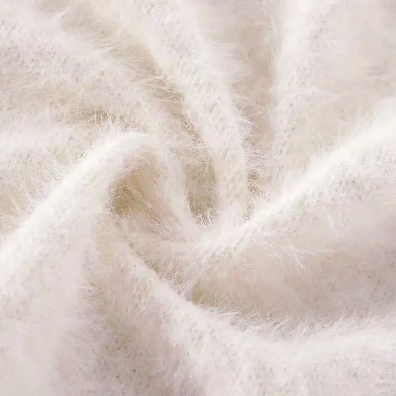 Vintage Preppy Kawaii Cartoon Jacquard Pullover Süße Harajuku Lose Grunge Pullover Y2k Ästhetische Frauen Weiße Gestrickte Pullover.