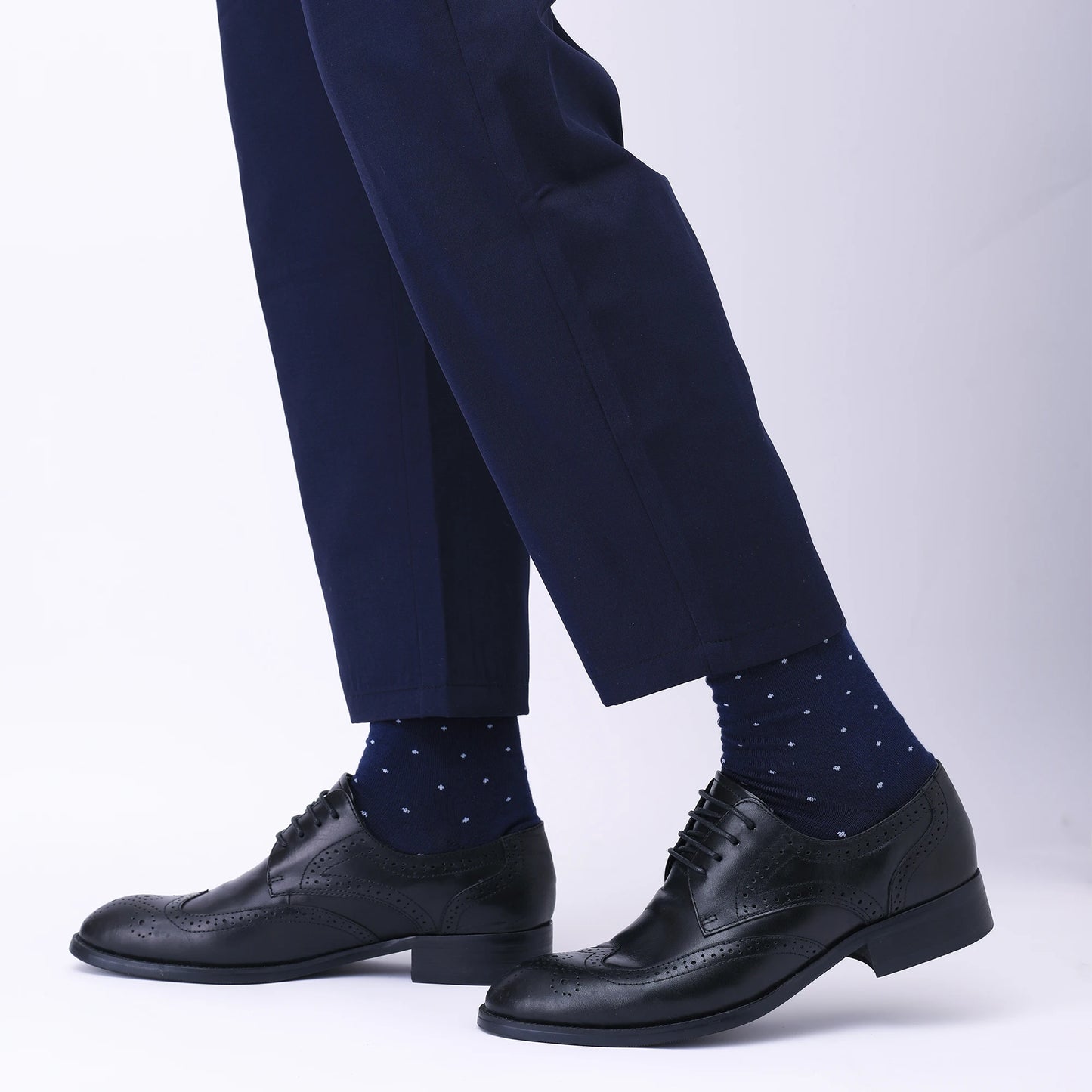 5 Pairs Mens Dress Socks Plus large Size，High Quality Combed Cotton Crew Socks，Black Cool Argyle Breathable Casual Socks for men.