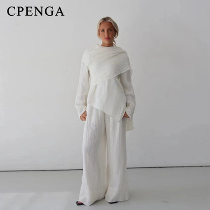 Eid Muslim Women Abaya Set Elegant Dubai Solid Color Button-Down Cardigan and Pants Suit Islam Modest Outfit 2025 Turkey Clothes.