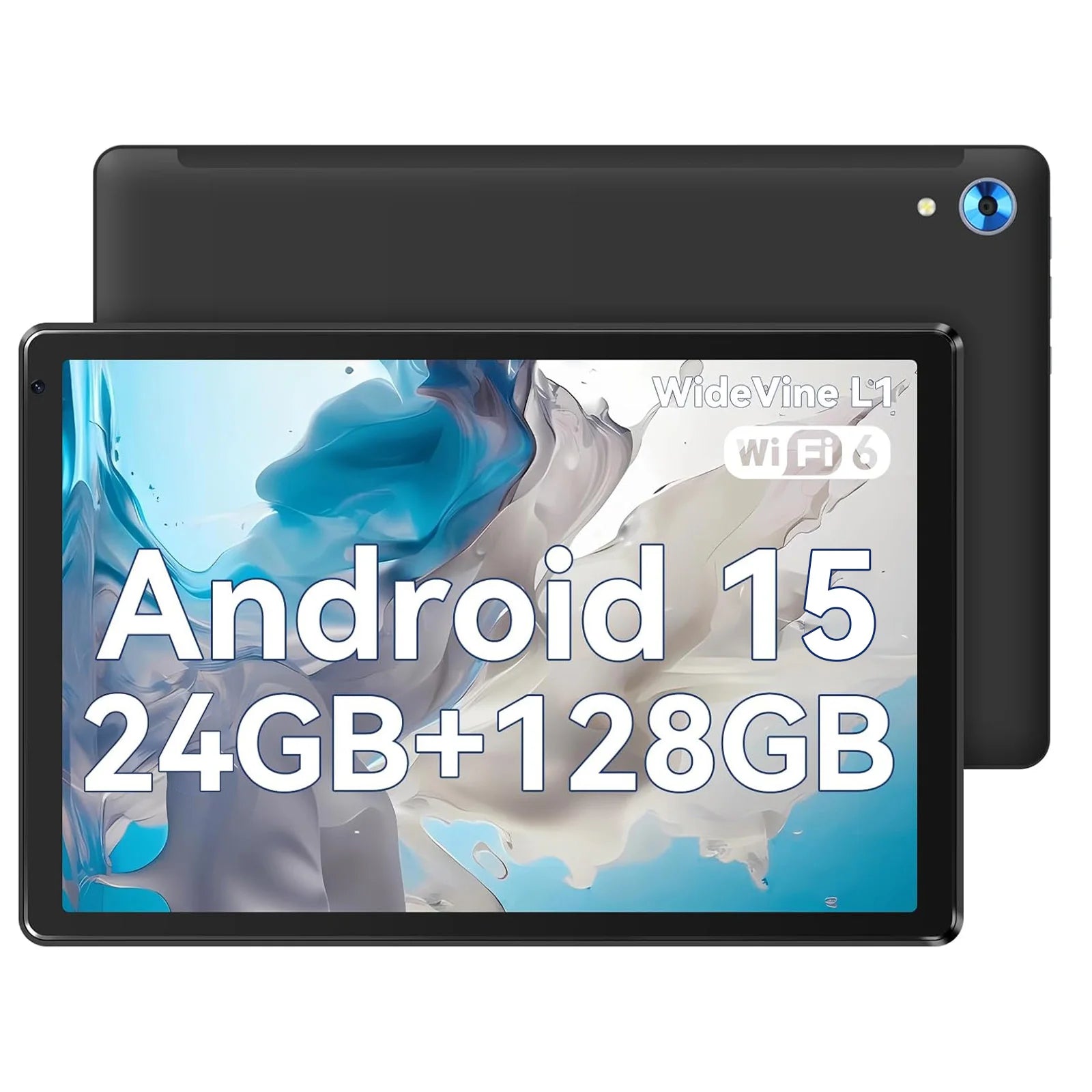 URAO C109 10 Inch Tablet Android 15 Tablet PC 24GB RAM 128GB ROM 1TB Expand Octa-Core Processor Widevine L1 Dual Camera BT WiFi.