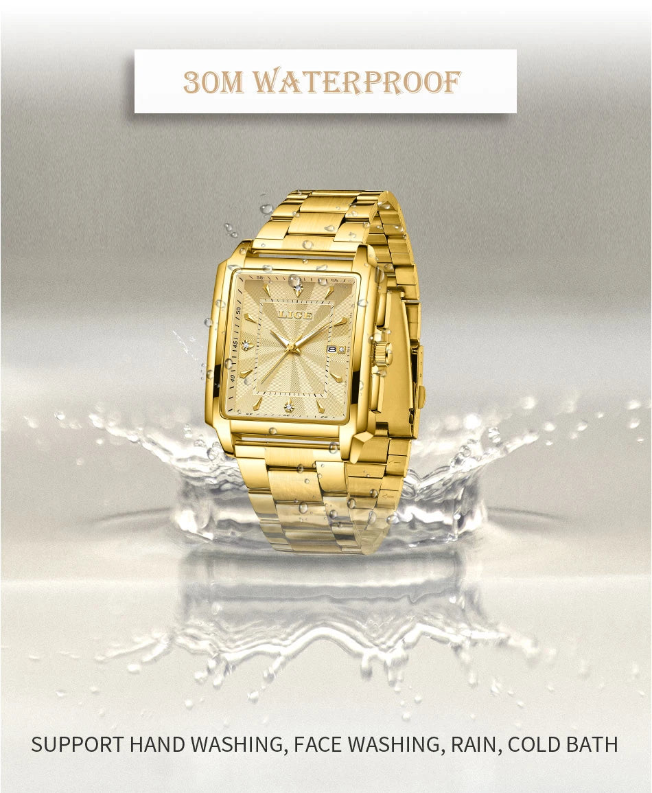 LIGE Fashion Waterproof Watch For Women Top Brand Luxury Women Watch Casual Sport Date Women's Quartz Wristwatches Montre Femme.