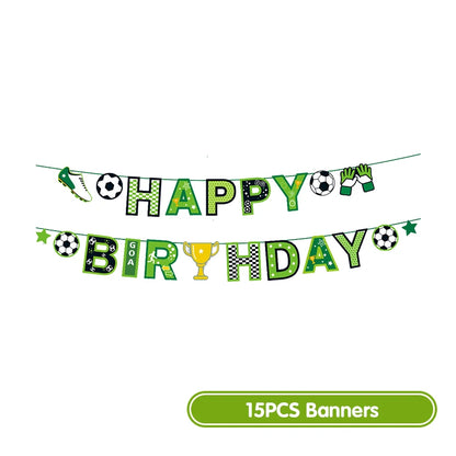 Fußball Geburtstag Dekoration Party Supplies Geschirr Luftballons Set Süßigkeiten Geschenkboxen Fußball Geburtstagsgeschenke Kinder Geburtstagsgeschenke