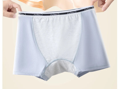 1pcs Cotton Women's Menstrual Panties Physiological Pants Leak Proof Underwear Ladies Period Panty High Waist Safety Briefs.