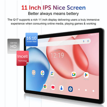 XGODY Q17 Android 15 Tablet 11 inch A573 Octa-Core CPU 2K HD Touch Screen 16GB RAM 256GB ROM Android 15 8000mAh 13MP+8MP Camera.