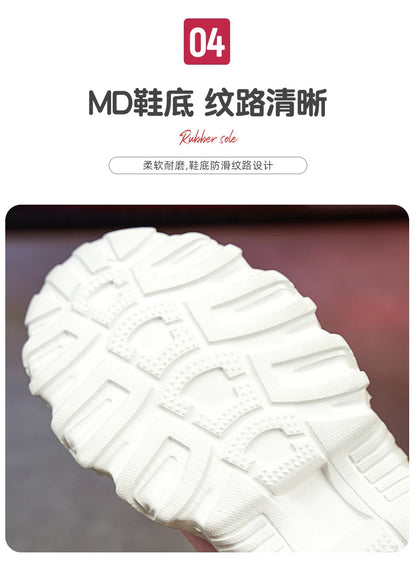 Fashion Children Shoes Girls Sneaker Black Pink PU Leather Platform Casual Sneaker School Tennis Sports Shoes for Girls.