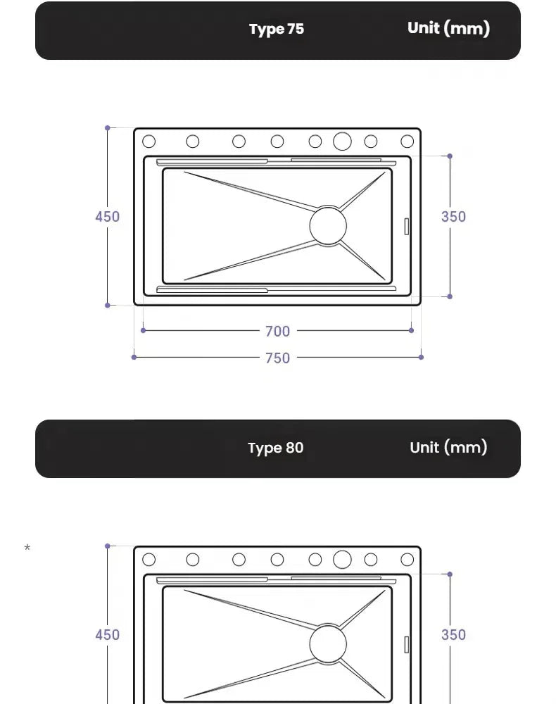 Intelligent Waterfall Stainless Steel Kitchen Sink MultiFunctional Digital Display Porous Large Single Slot Wash Dish Basin