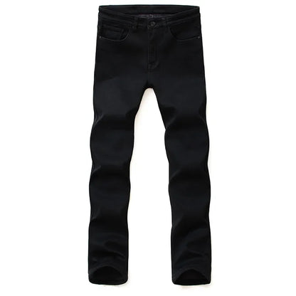 Men Classic Advanced Fashion Brand Jeans Jean Homme Man Soft Stretch Black Biker Masculino Denim Trousers Mens Pants Overalls.