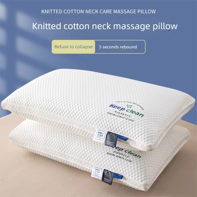 1pc 48x74CM Twisted Pillow  - Hotel Grade Neck Support Pillow Core Designed for Sleep Aid And Home Use.