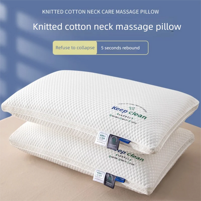 1pc 48x74CM Twisted Pillow  - Hotel Grade Neck Support Pillow Core Designed for Sleep Aid And Home Use.