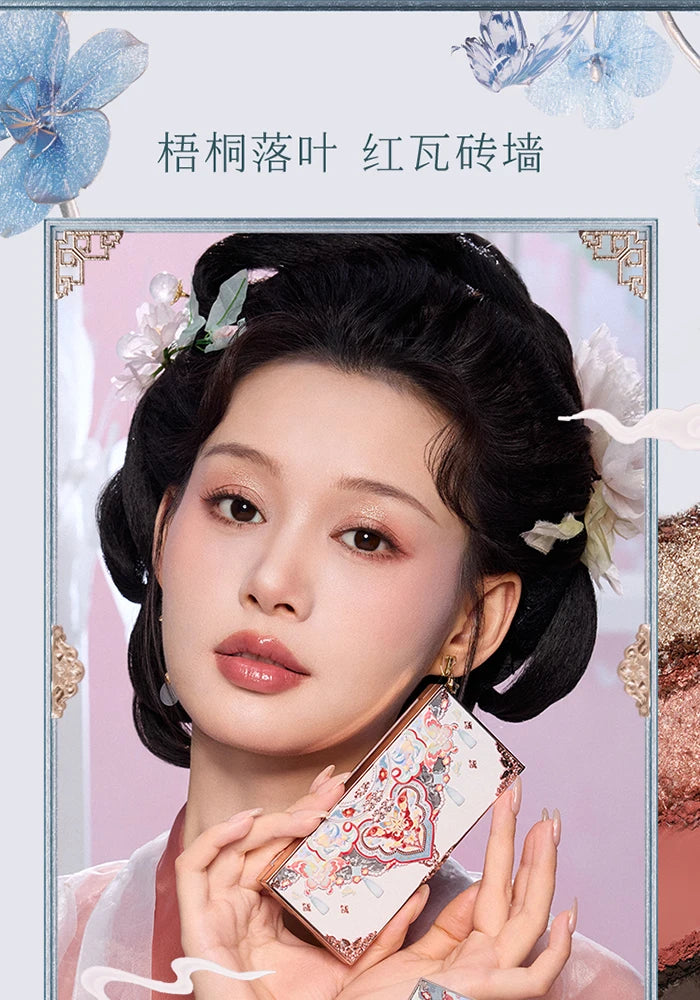 Flower Knows Butterfly Cloud Collar Collection Embossed Six-color Eyeshadow Palette Matte Shimmer Glitter Eye Makeup Cosmetics.