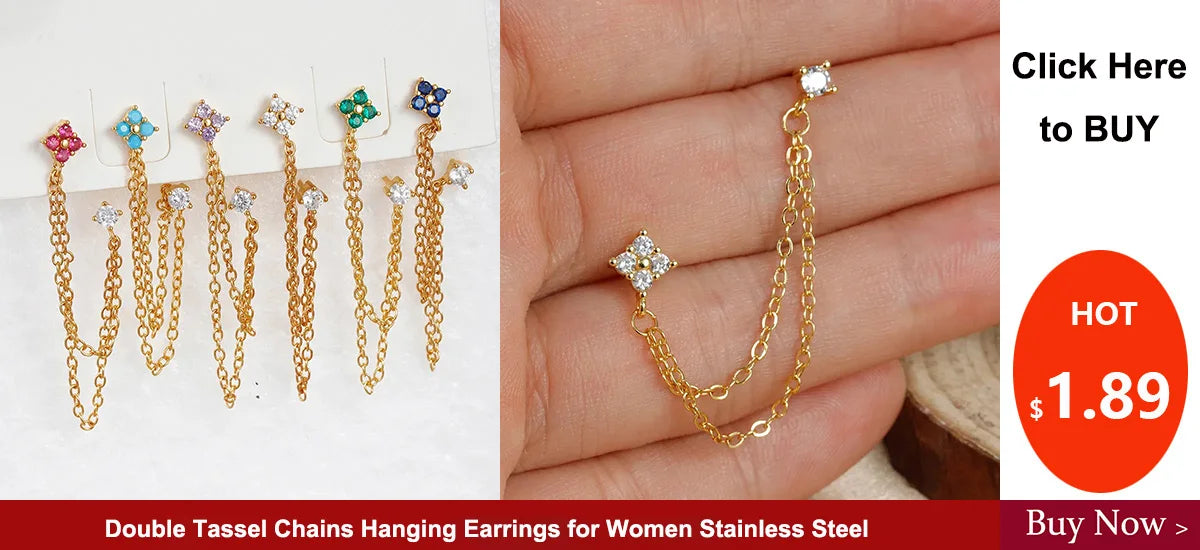 NEW IN 1 Piece Stainless Steel Mini Zircon Stud Earring Women Gold Color Helix Ear Studs Tragus Cartilage Piercing Jewelry.