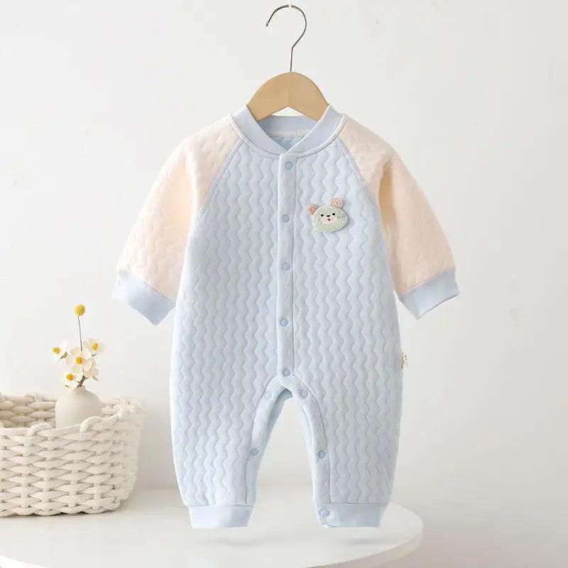 Baby-Body ohne Knochen, warmer Strampler für Neugeborene, Jungen und Mädchen, Cartoon-Body mit langen Ärmeln, Kletteranzug.