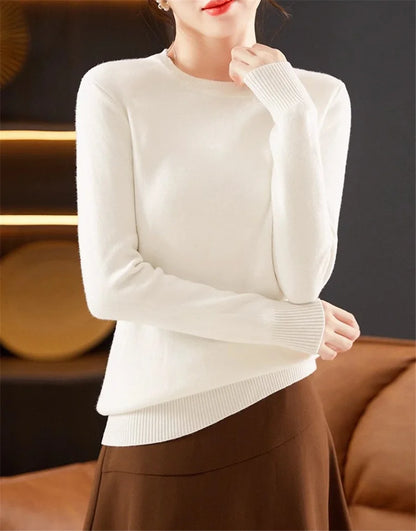 Rosa Pullover Frauen Winter Dicke Warme Stricken Pullover Schlank Plüsch Samt Gefüttert Strickwaren Jumper Langarm Tops Oansatz Poleras Mujer.