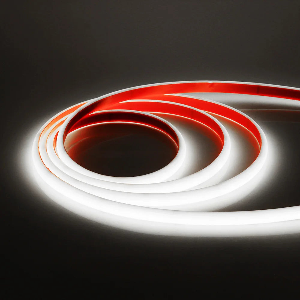 IP68 Waterproof COB LED Neon Strip Light 5m 10m 15m 20m 0.5m 12V 24V 320LED Flexible Tape Silicone Tube Lamp Liner Lighting RA90.