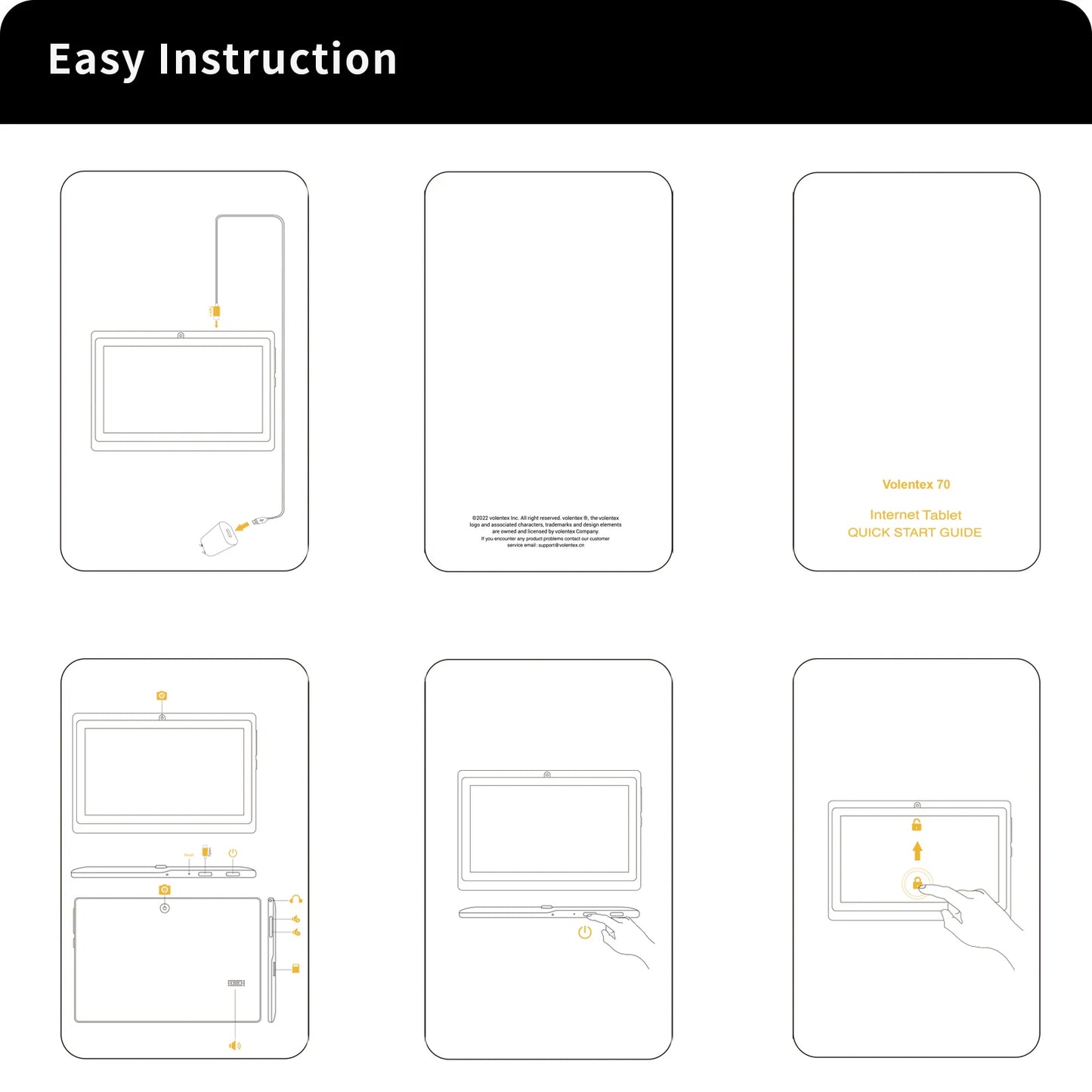 PRITOM Kids Tablet 7 inch Android 13 4GB (2+2 expandable) RAM 32GB ROM WiFi Bluetooth Learning Software Installed with Lanyard.