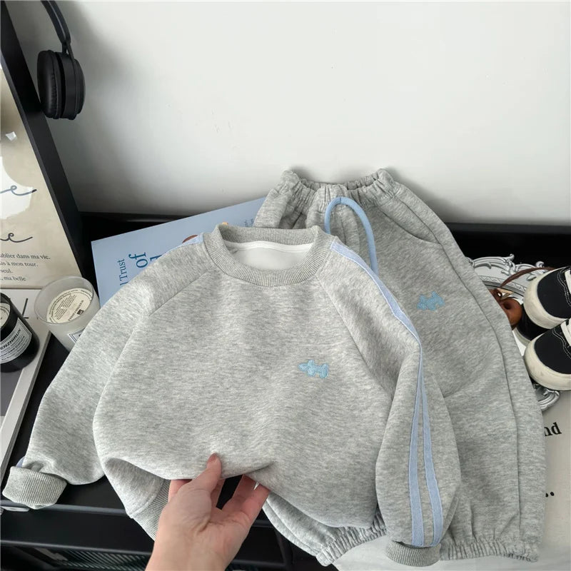Spring Kids Sweatshirt Sets Children Long Sleeve Clothing Suits Boy Girl Casual Pullover+Pants 2Pcs Autumn Teen Tracksuit Outfit.
