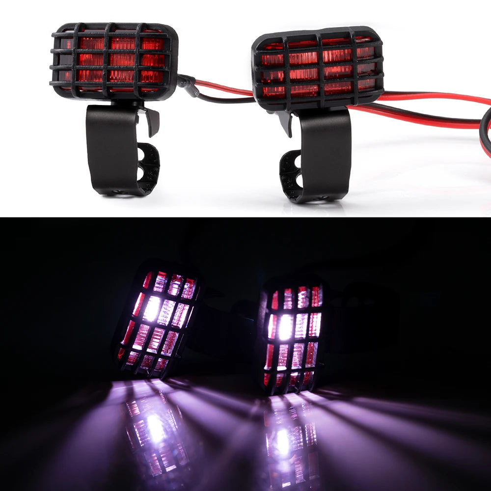 AXSPEED 1Set LED Lights Headlights Spotlight for TRX-4 TRX-6 Axial SCX10 90046 Wraith 1/10 RC Car Decoration Parts Accessories