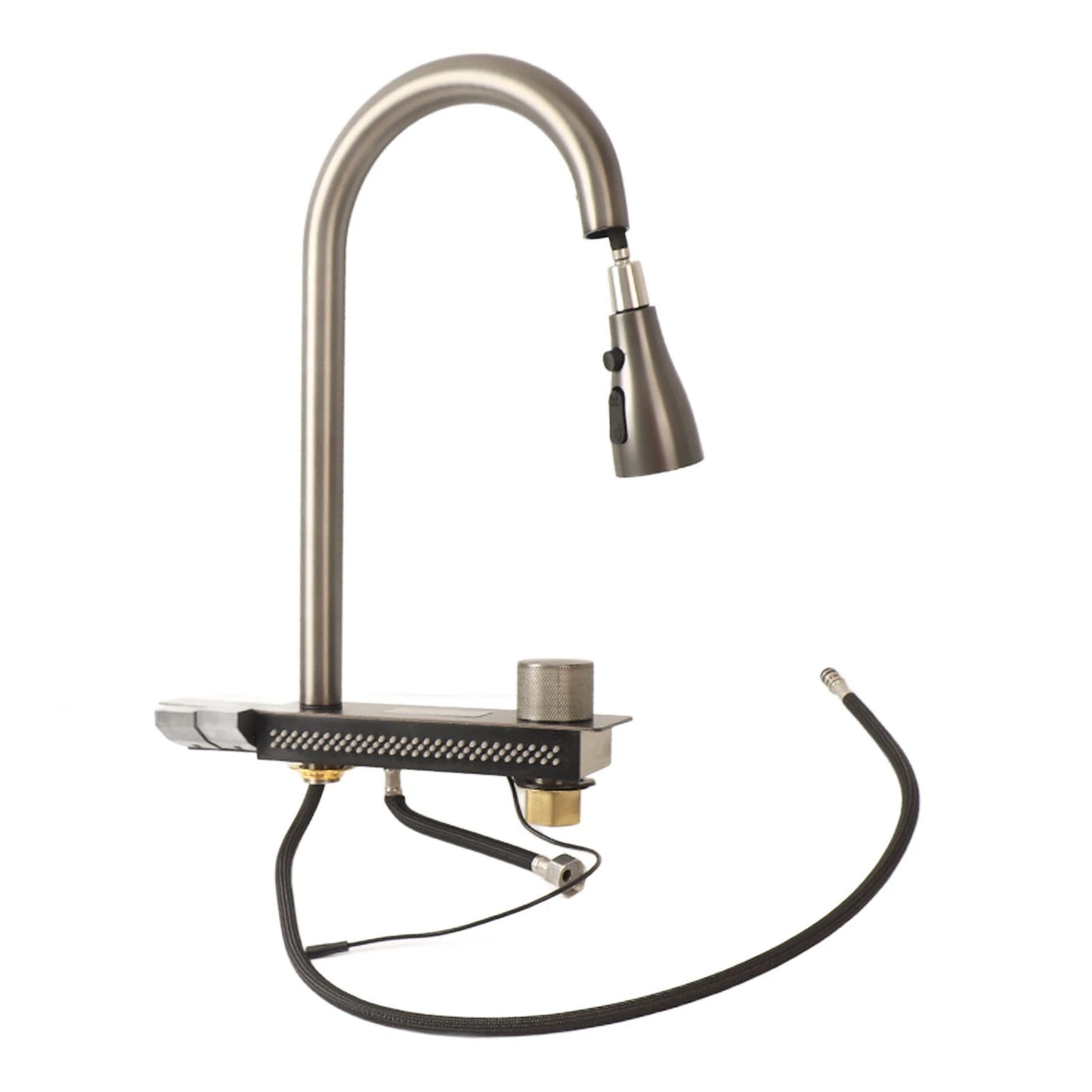 Küchenspüle unter der Theke, 68 x 45 cm, verdickter Edelstahl, Digitalanzeige, Küchenspüle, Unterbauwaschbecken