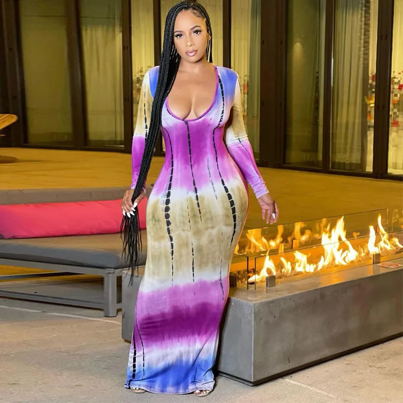 Sommer Lange Kleider Für Frauen Bodycon Brust Wrap Print Off Schulter Verband Schlank Sexy Kleid 2024 Neue Mode Party Vestidos