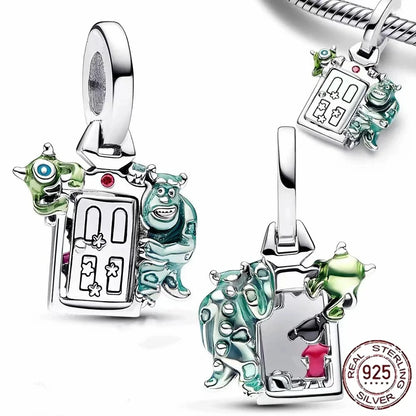 New fashion 100% S925 sterling silver Disney All-Star pendant beads, suitable for the original Pandora bracelet, women's fashion.