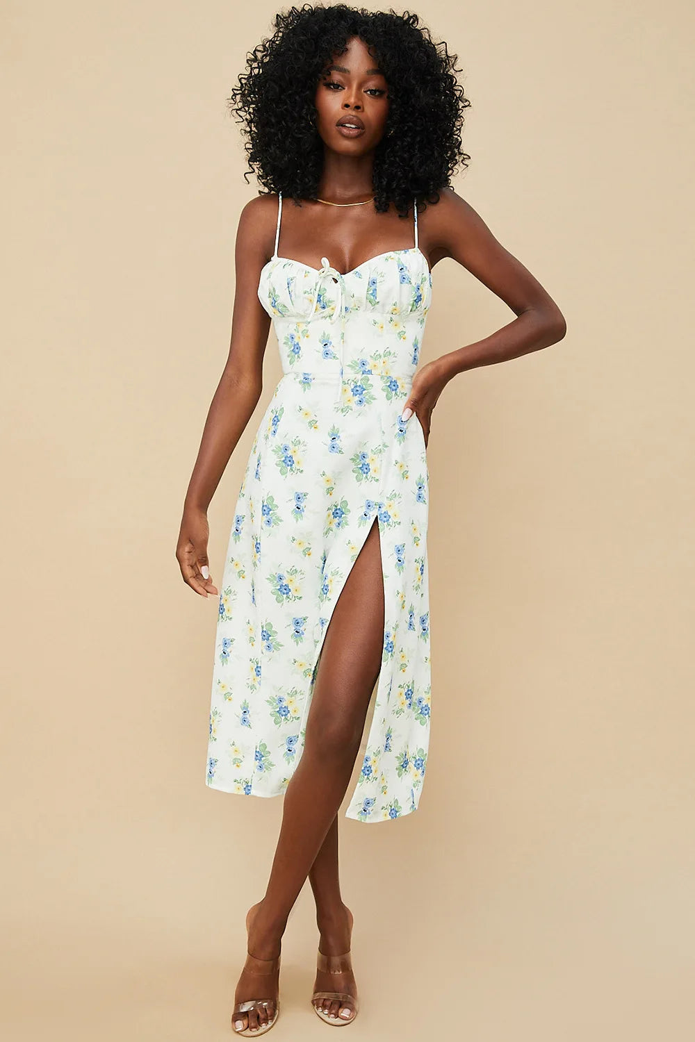 Frauen Elegante Blumen Strand Urlaub Bodycon Streetwear Langes Kleid 2024 Sommer Kleidung Großhandel Artikel Für Business.