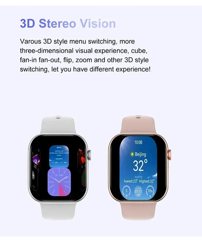 New Watch Series 10 Mini For Apple Watch 10 SmartWatch Men 3D Surround Music Video NFC Bluetooth call smartwatch For Android l0S