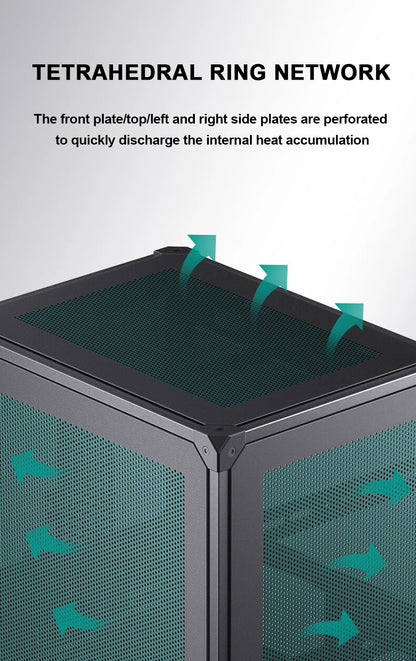 Jonsbo C6-ITX Handle Case MATX ITX MESH Boards Type-c ATX Power Supply Desktop Game Office Small Cooling Computer C6 Chassis.