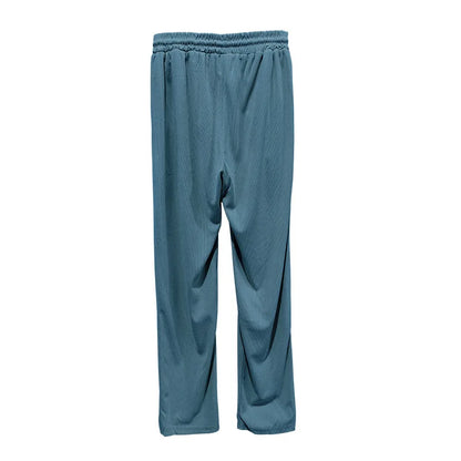 Sommer neue europäische und amerikanische Handel große Herren einfarbig Set mit Kragen, Kurzarm, Reiß verschluss Hosen Set, 2 Stück